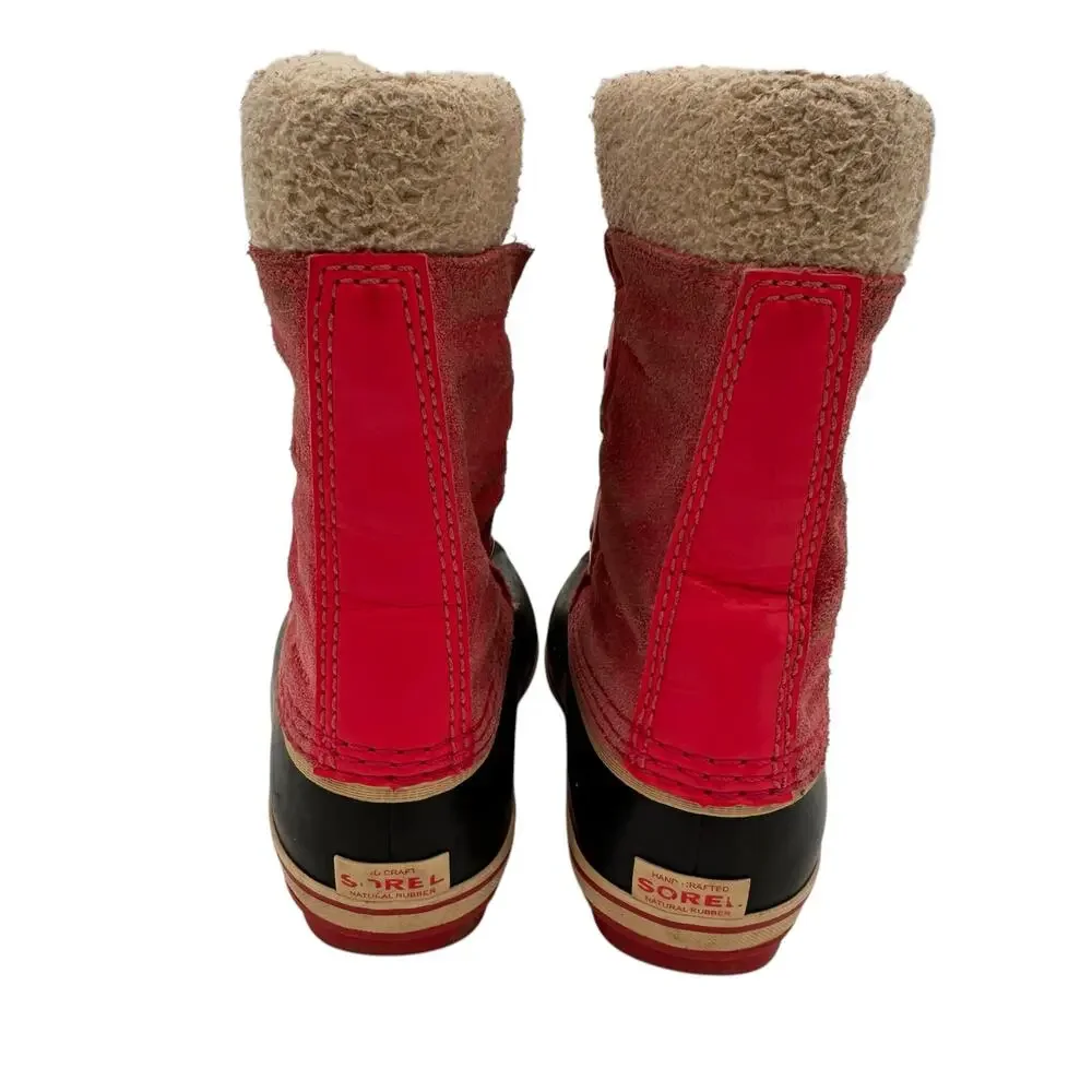 Sorel Girls 1964 Pac Strap Leather Waterproof Snow Boots Size 10